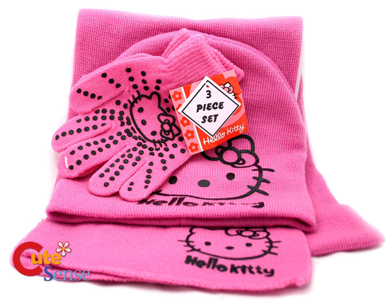 Hello Kitty Outline Ring. Hello Kitty Gloves,Beanie,