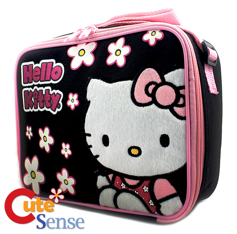 Hello Kitty Black & Pink Lunch Bag Box at Cutesense.com