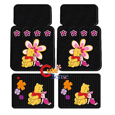 Winnie Pooh Car Seat Covers Auto Accessories Set 7pc  