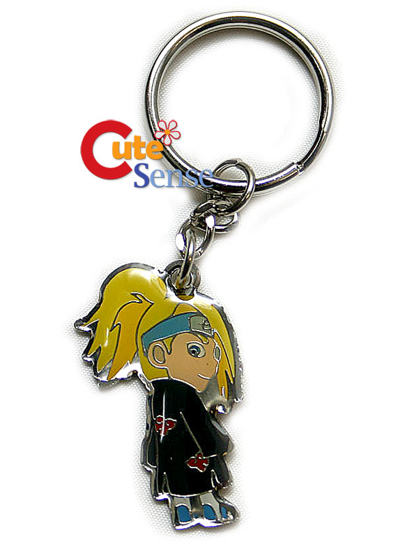 Naruto Deidara Metal Figure Key Chain Japan Manga NEW  