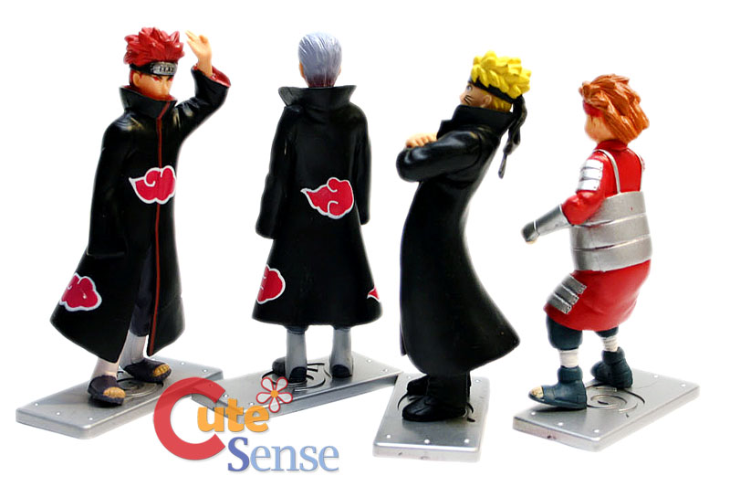 Naruto 4Pc Figure Collection Hidan Naruto Pain Choji Akimichi at 