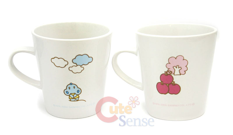 Sanrio Hello Kitty Pink-Blue Ceramics Mug Cup Set at Cutesense.com