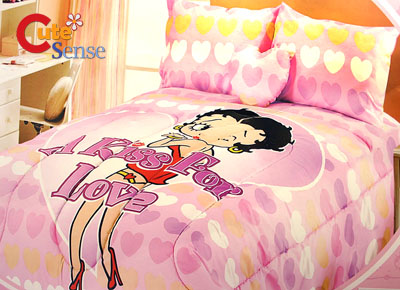 Queen Sized Bedspreads on Betty Boop Queen Size Bedding Comforter