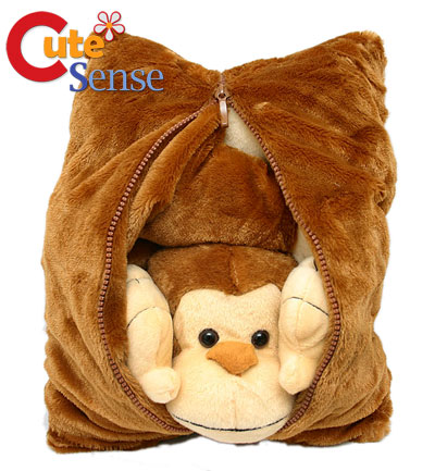 Pillow Sizes on Fiesta Monkey Peek A Boo Plush Transforming Pillow Fiesta 2 Jpg