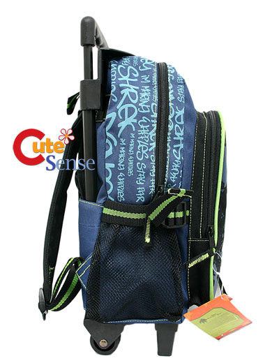 Wheeled Luggage  Backpack Straps on Shrek Roller School Backpack Rolling Bag  14in Medium At Cutesense