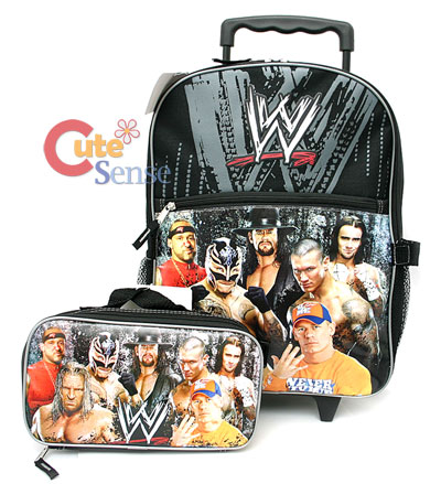 Rolling Backpacks  School on Wwe Wrestling Rolling Backpack   School Roller Bag 16  Large