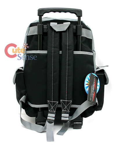 Wheeled Luggage  Backpack Straps on Super Mario Kart School Roller Backpack Rolling Bag 16    Ebay
