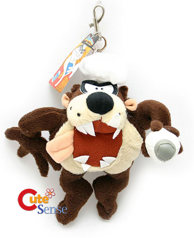 Taz Plush Doll Key Chain: Chef 8in