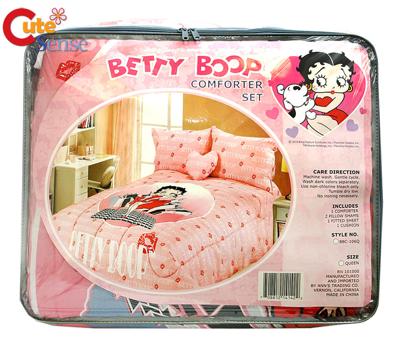 Hello Kitty Queen Size Bedding. Betty Boop 5PC Queen Size