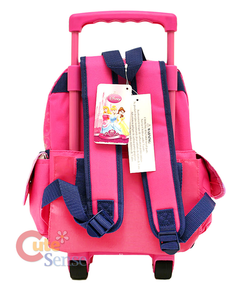 Disney Princess Roller Backpack Rolling Bag Pink M 12  