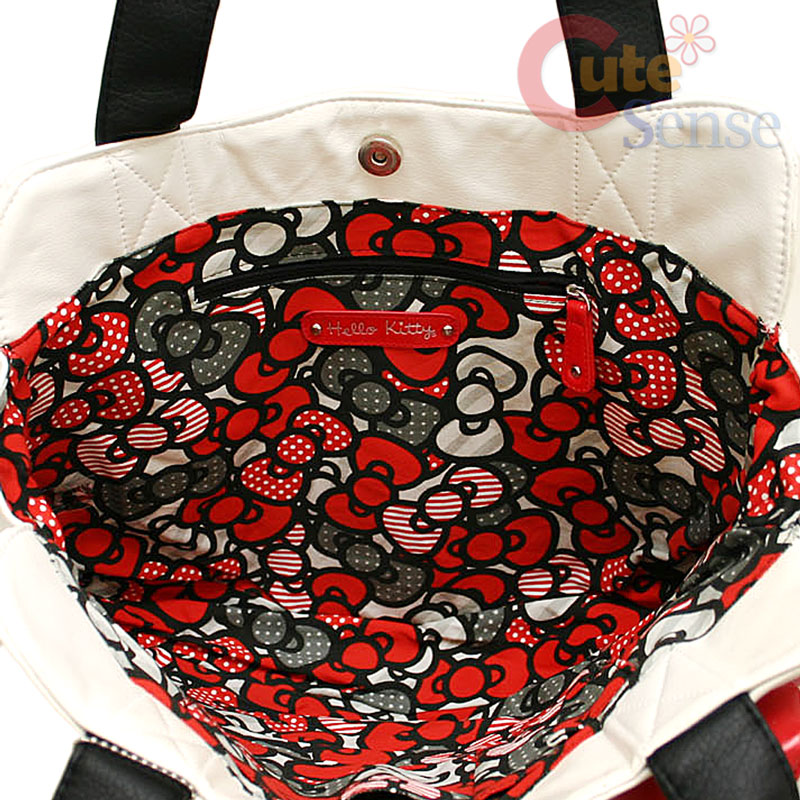 hello kitty face tote bag