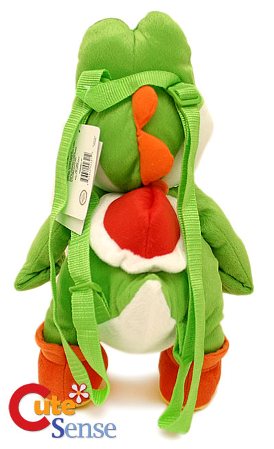 Nintendo Super Mario Green Yoshi Plush Bag/Backpack 19  