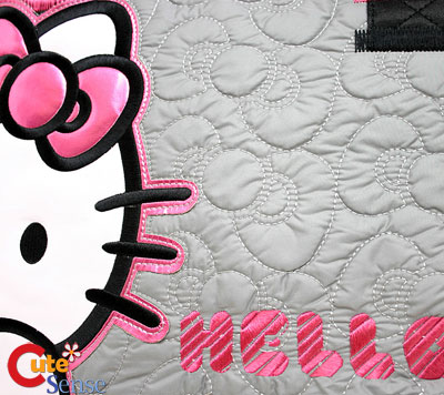 Sanrio Hello Kitty Quilted Tote Bag w/Pink Bow Original  