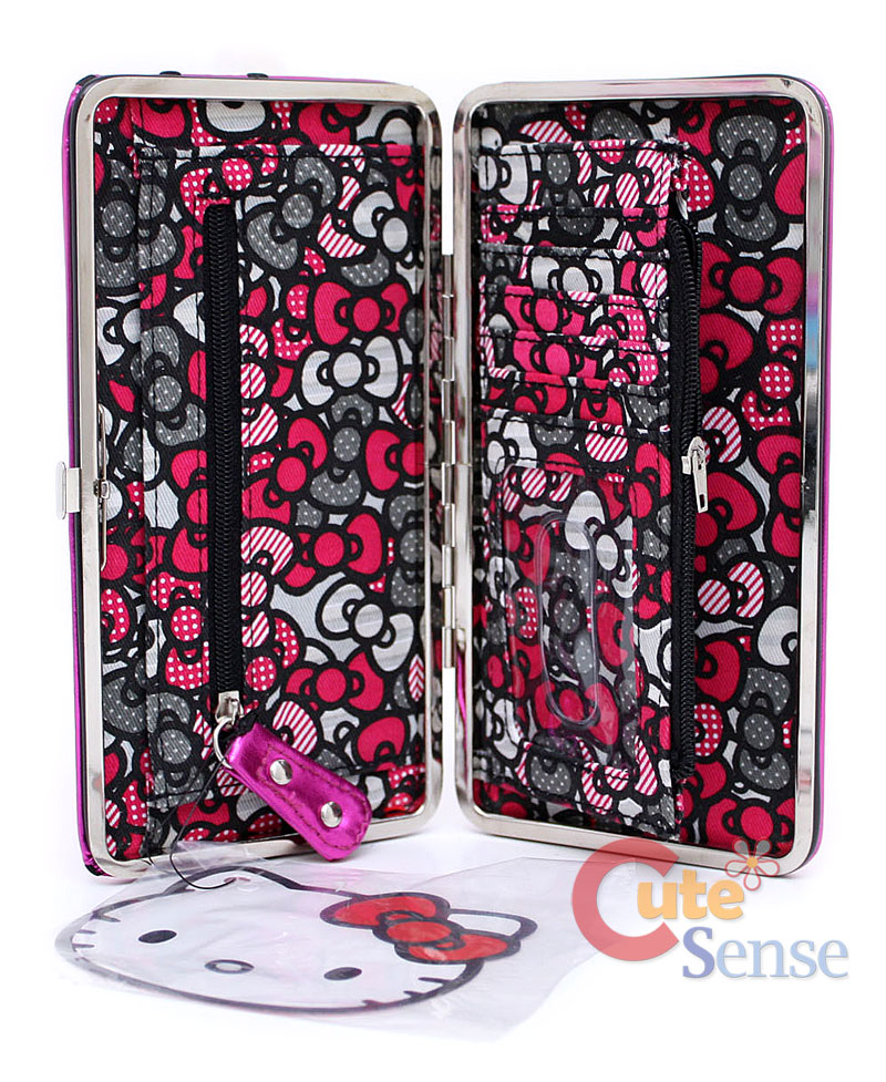 Hello Kitty Wallet Pink. Sanrio Hello Kitty Pink Hinge