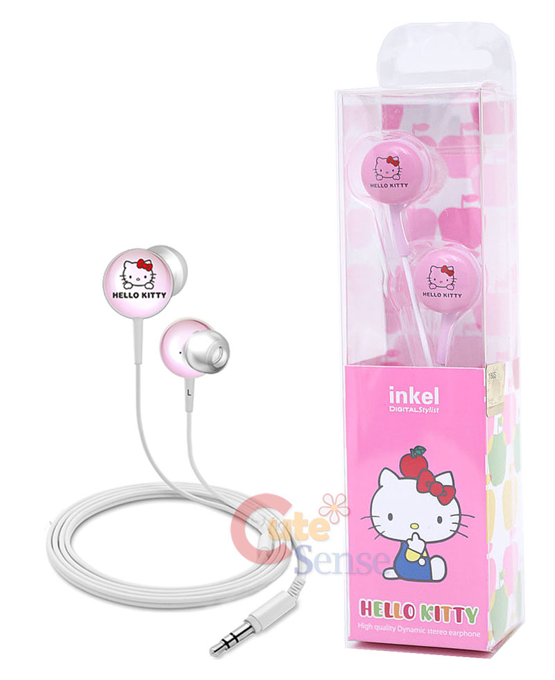 Sanrio Hello Kitty Ergonomic Designed Stereo earphones Headphones at 
