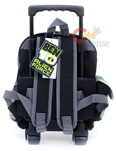 Wheeled Luggage  Backpack Straps on Ben 10 School Roller Backpack Rolling Bag 12  Gray   Ebay