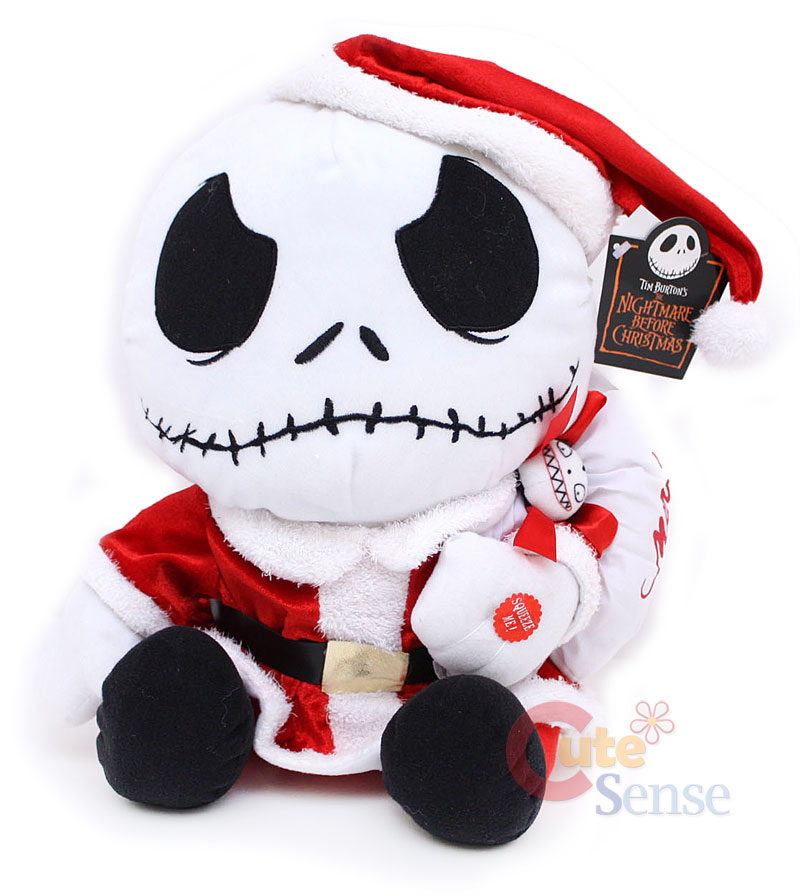 nightmare before christmas santa plush