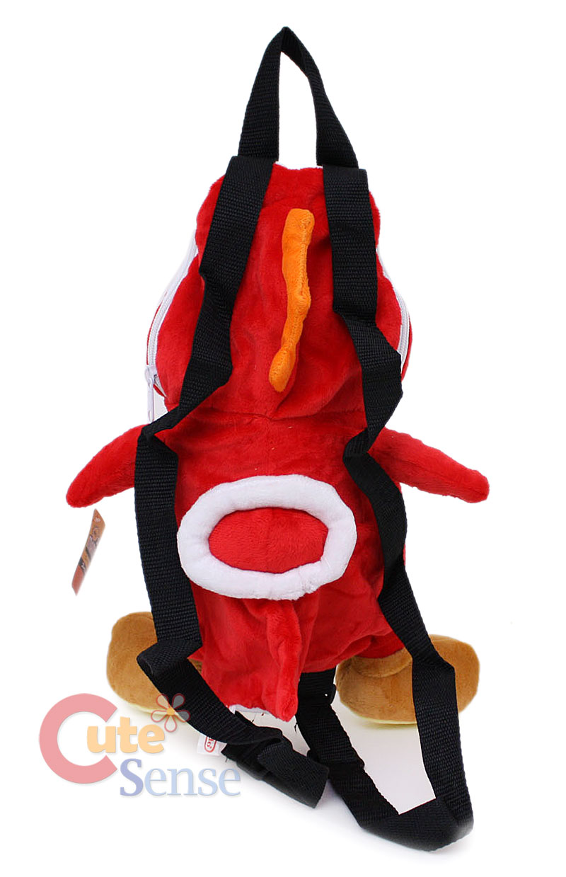 Super Mario Brothers RED Yoshi Plush Bag/Backpack