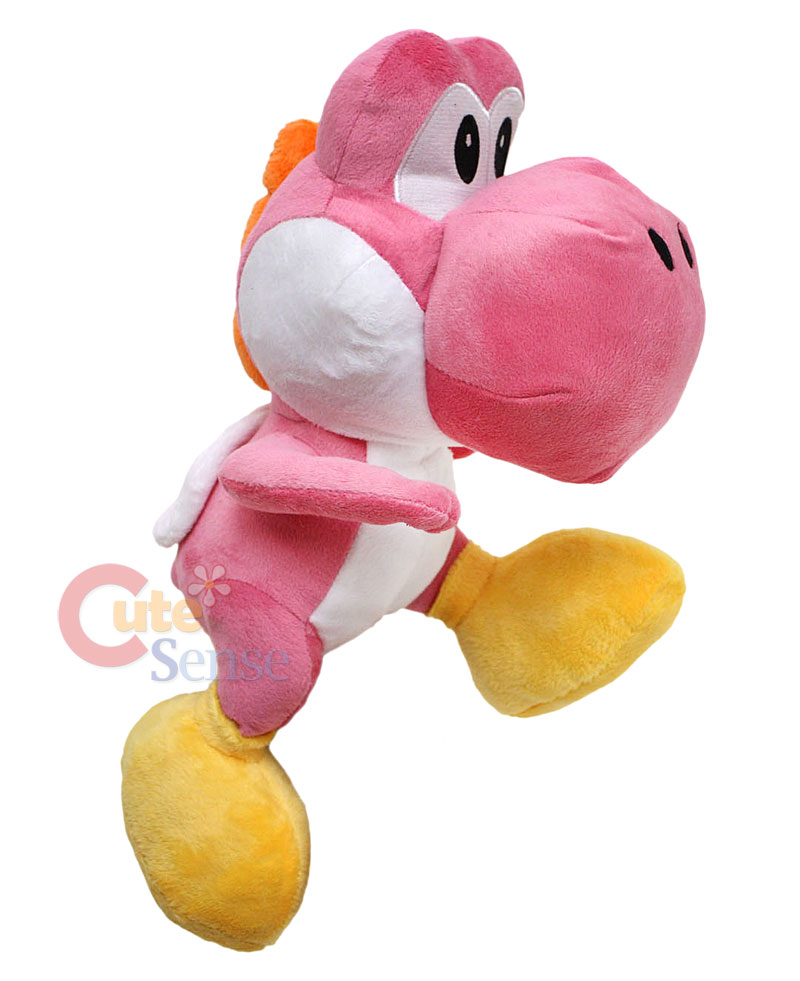 pink yoshi plush toy