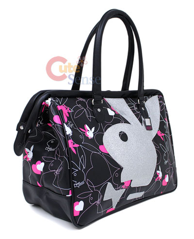   on Play Boy Duffle Bag   Travel   Gym   18  Large  Black Pink Love At