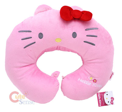  Neck Pillow on Sanrio Hello Kitty Neck Rest Pillow Travel Cushion  Pink At Cutesense