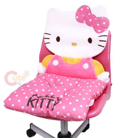 Sanrio Hello Kitty Chair Cushion with Back Pad License  