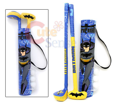 Marvel Batman Mini Toy Golf Set with Carry Bag  License  