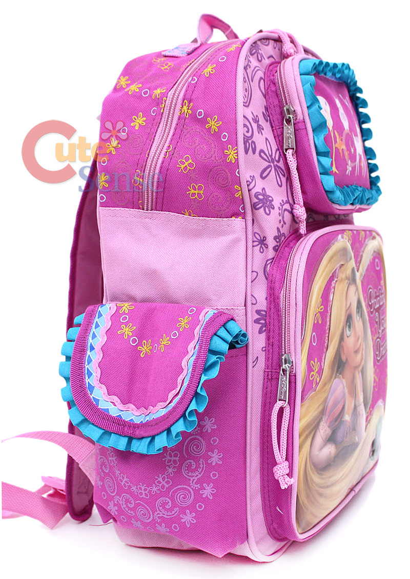 Princess Tangled Rapunzel School Backpack Lunch Bag Set