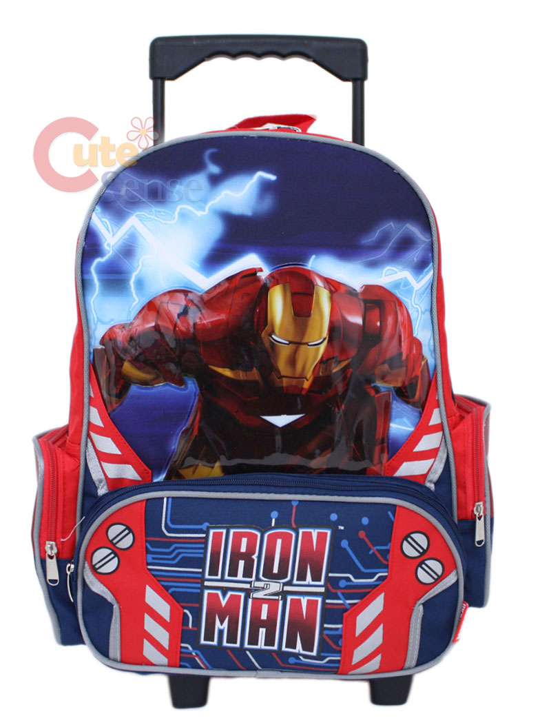 Marvel Iron Man Roller School Backpack/Bag  16 Large  