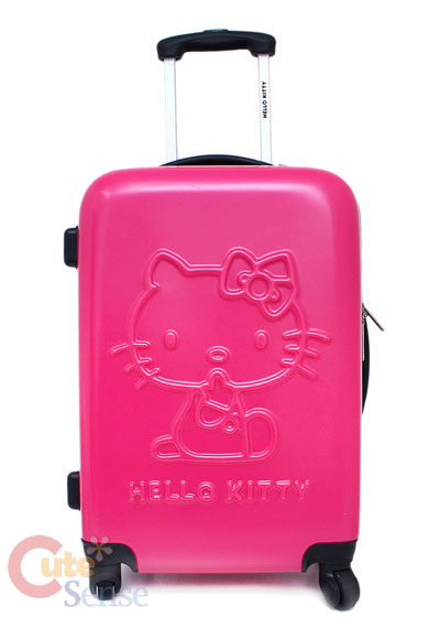 Childrens Suitcase Trolley on Sanrio Hello Kitty Trolley Bag Luggage Emblems Pink 20    Ebay