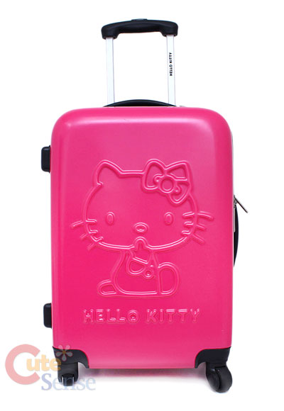 Strong Bags Luggage on Sanrio Hello Kitty Luggage Trolley Bag   24  Hard Case Emblems Pink