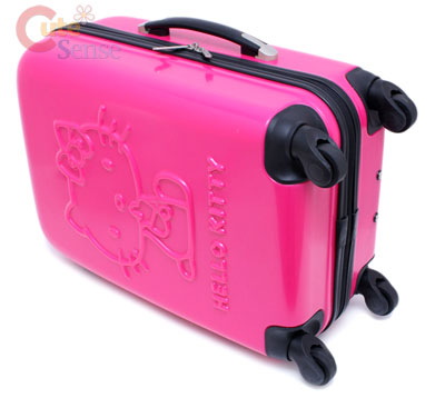 Strong Bags Luggage on Sanrio Hello Kitty Luggage Trolley Bag   24  Hard Case Emblems Pink