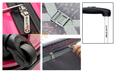 Luggage  Pink on Luggage Trolley Bag Abs 24  Large Hard Case Emblems Hot Pink   Ebay