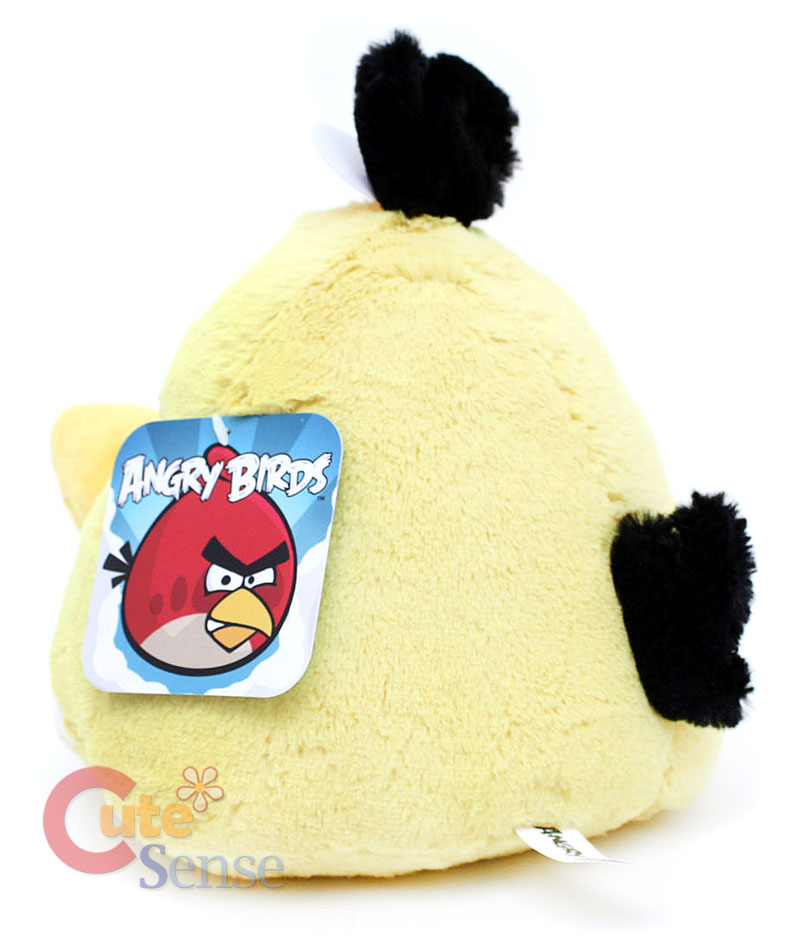 Angry Birds Yellow Bird Plush Doll  8 w/Sound Licensed  