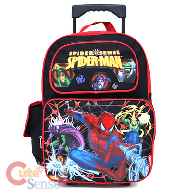 Spiderman School Roller Backpack Rolling Bag Monster 1