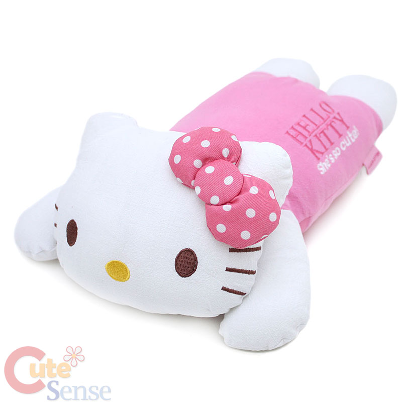 Sanrio Hello Kitty Pink Bow Pillow Cushion Arm Cusion Auto Accessories eBay