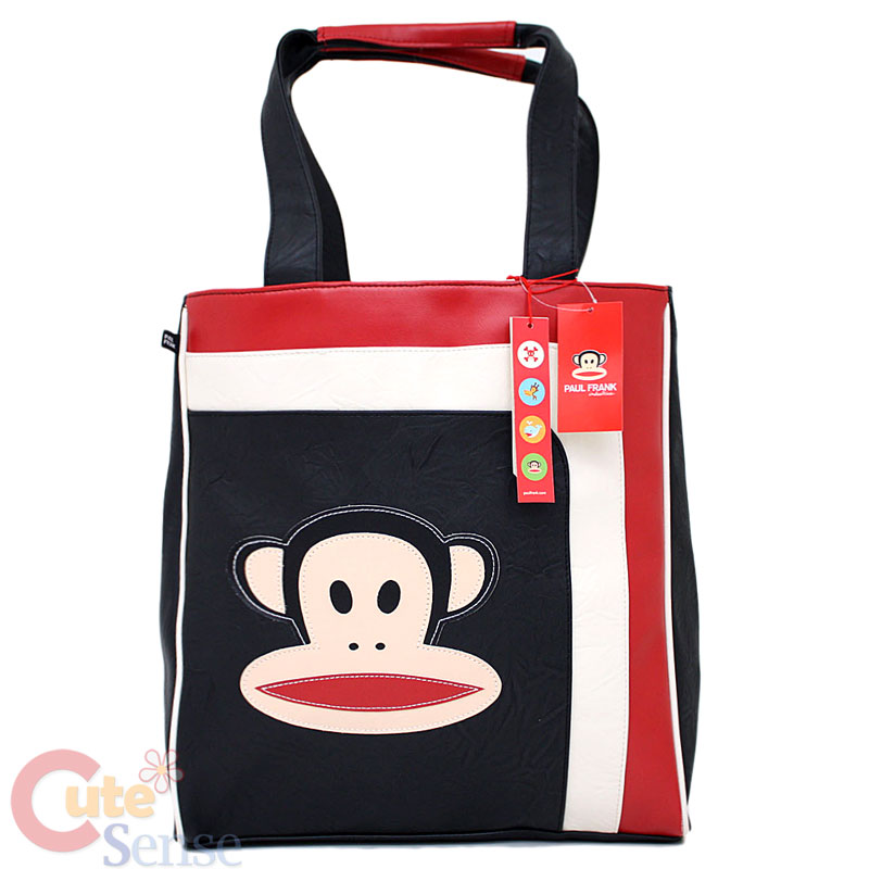 Paul Frank Tote Shoulder Bag Leather 14in Licensed