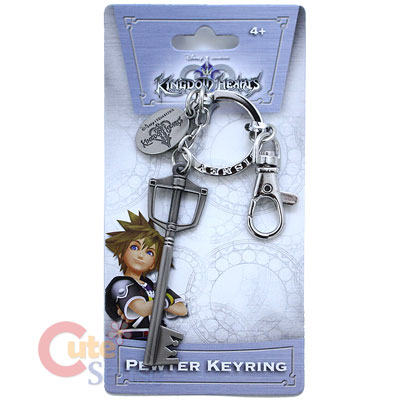 Kingdom Hearts Sora Key Blade Key Chain -Pewter