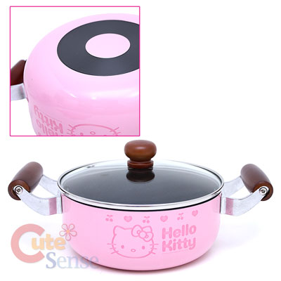 Kitchen Cookware on Sanrio Hello Kitty Pink Kitchen Cookware Set At Cutesense Com
