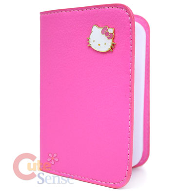 Sanrio Hello Kitty Card Holder / Wallet Leather  Pink  