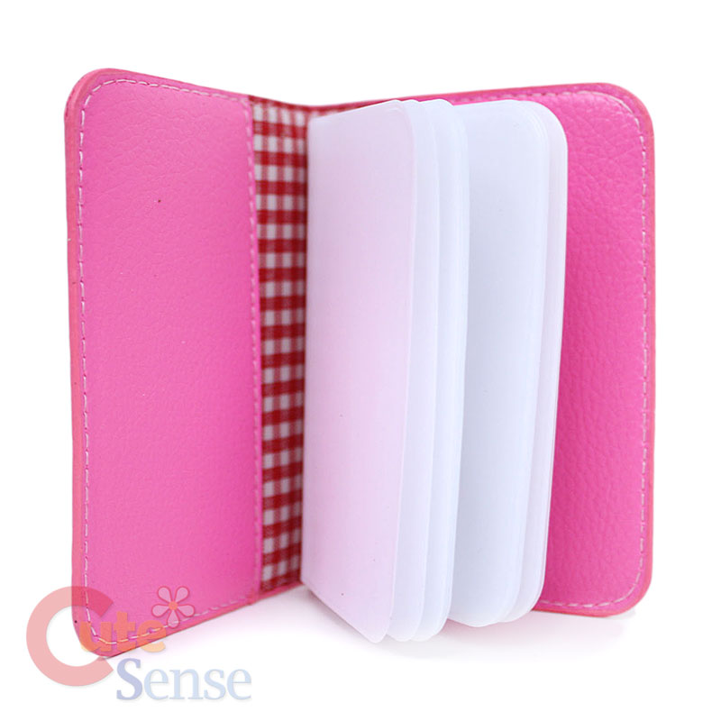Sanrio Hello Kitty Card Holder / Wallet Leather Pink