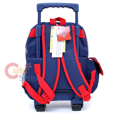 Rolling Backpacks  School on Disney Cars Mcqueen Roller Backpack Bag 12  Medium At Cutesense Com