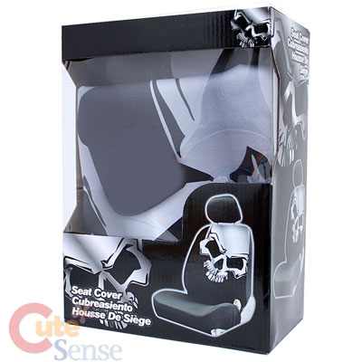 Skulls Car Seat Covers Set Low Back Auto Accessories Ebay