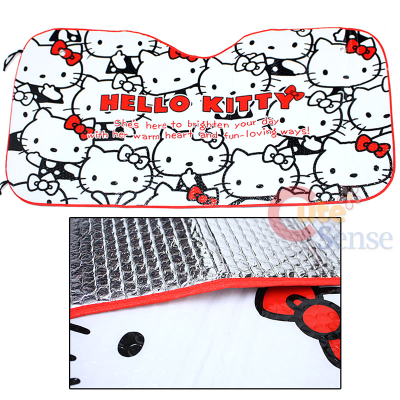 Hello Kitty Car Front Window SUN Shade/Windshield Face
