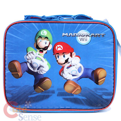 Nintendo Wii Super Mairo Kart School Lunch Bag  Insulated Box