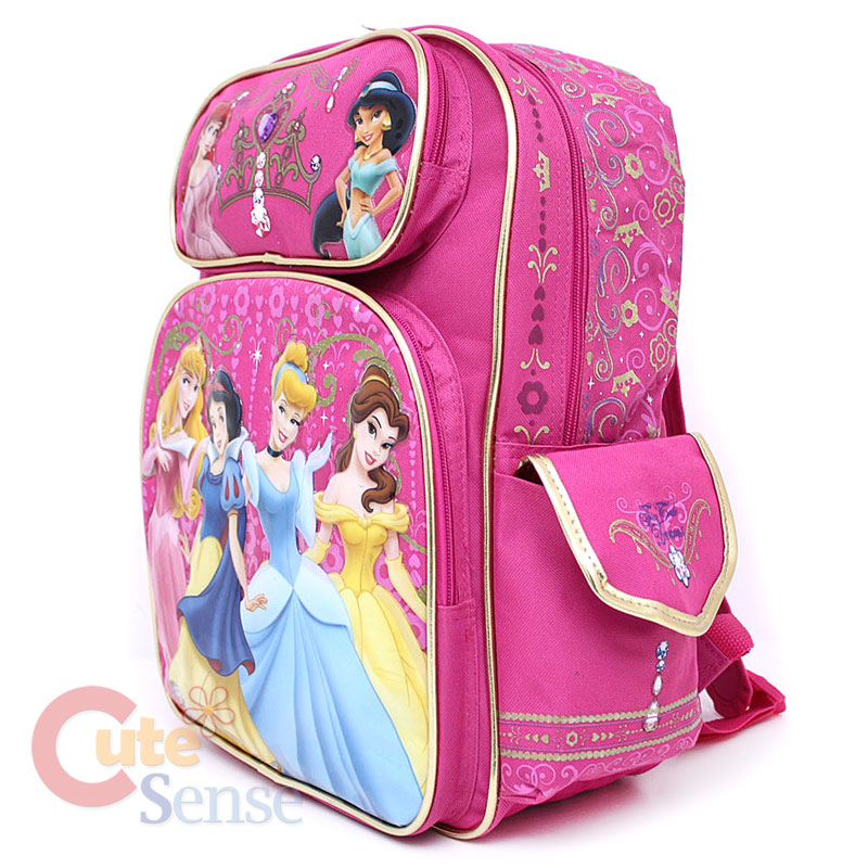 Disney Princess School Backpack Lunch Bag Large Set