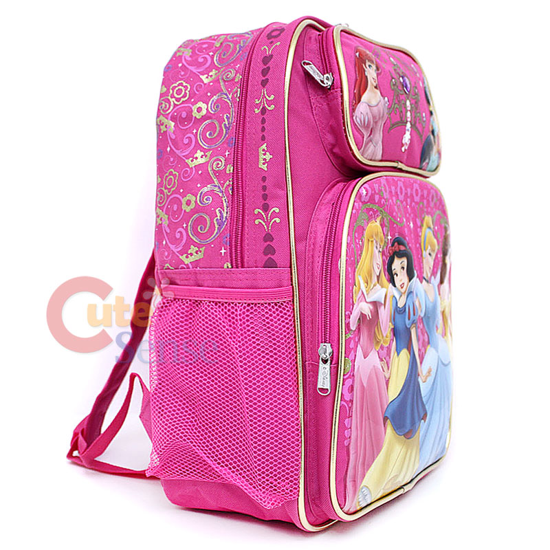 Disney Princess School Backpack Lunch Bag Large Set
