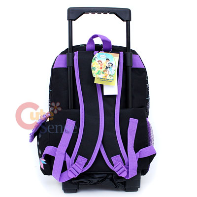   Tinkerbell Fairies School Roller Backpack Rolling Bag Butterfly 4