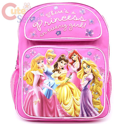 Disney Princess w/Rapunzel School Backpack Bag  Medium  