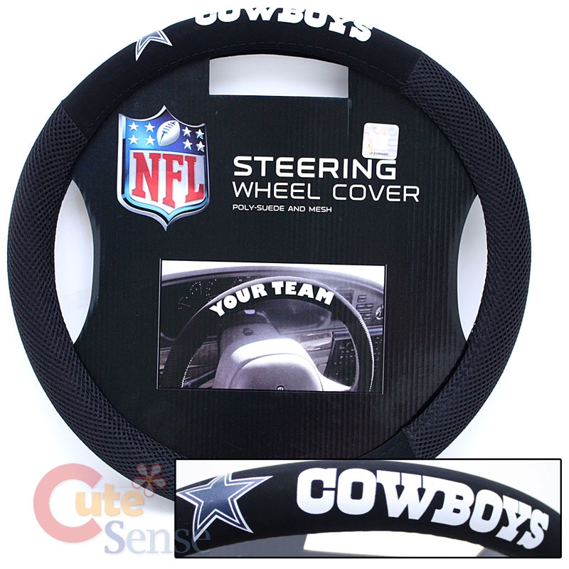Dallas Cowboys Car Steering Wheel Cover NFL Auto Accesories Mesh Sport